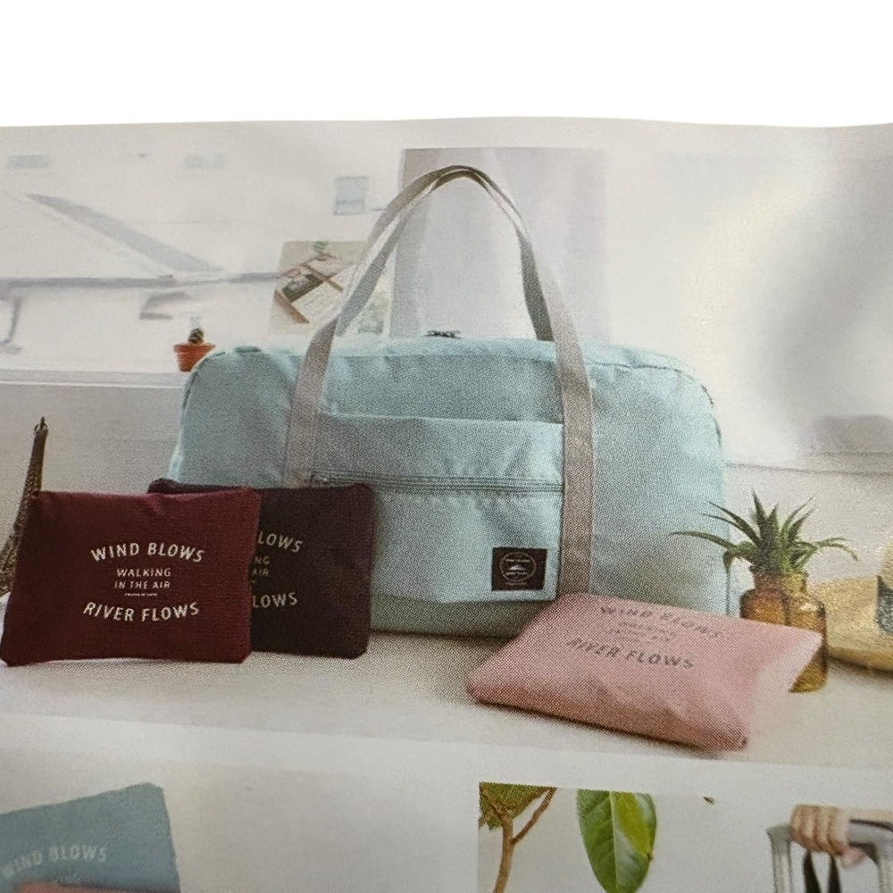 Light Blue Travel Small Duffel‎ Bag